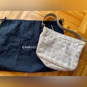 Authentic Chanel Travel Line Shoulder Bag